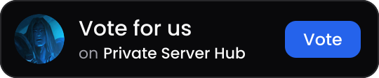 Example badge: Vote for us on Private Server Hub